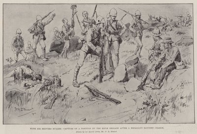 With Sir Redvers Buller, Capture of a Position by the Rifle Brigade after a Brilliant Bayonet Charge by Frank Algenon Stewart